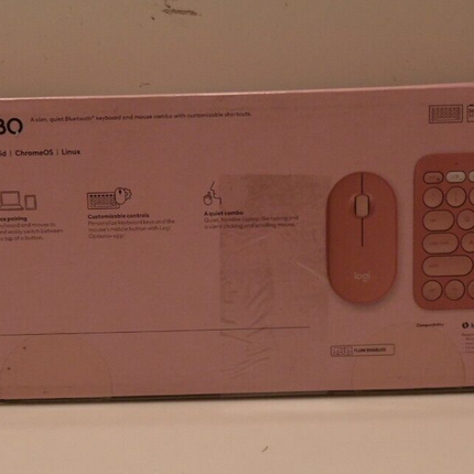 Logitech Pebble 2 Wireless Keyboard and Mouse Combo - Tonal Rose