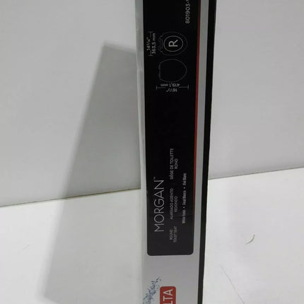 Delta Morgan Slow-Close Round Closed Front Toilet Seat with NoSlip Bumpers in Wh