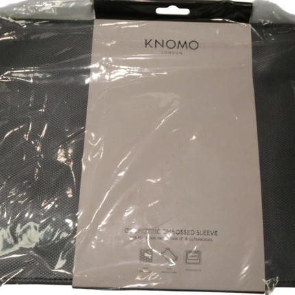 Knomo Embossed 13" Laptop Sleeve, Slim, Lightweight Leather Laptop Sleeve Compat