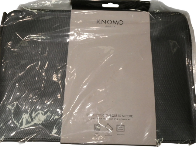 Knomo Embossed 13" Laptop Sleeve, Slim, Lightweight Leather Laptop Sleeve Compat