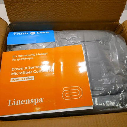 Linenspa AllSeason Reversible Down Alternative Quilted Comforter Oversized King