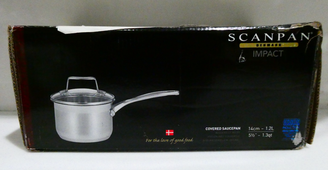 Scanpan Impact Saucepan, 14 cm/1.2 Litre Silver