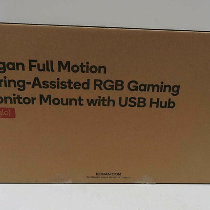 Kogan Full Motion Spring-Assisted RGB Gaming Monitor Mount with USB Hub (Single)
