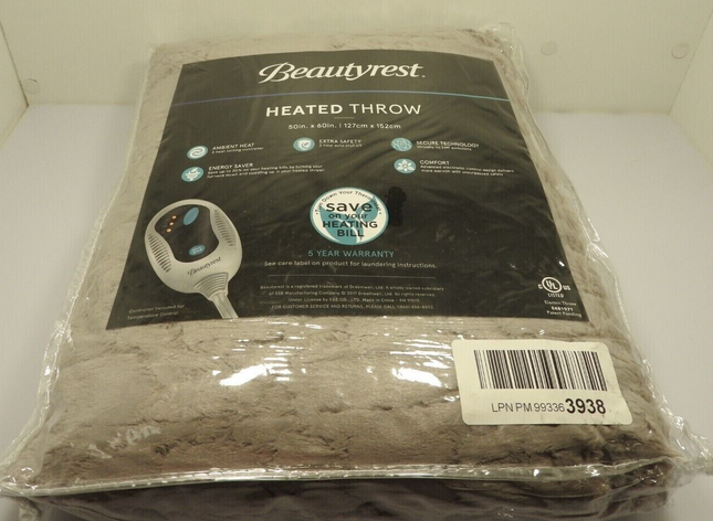 Beautyrest Heated Throw 127cm x 152cm