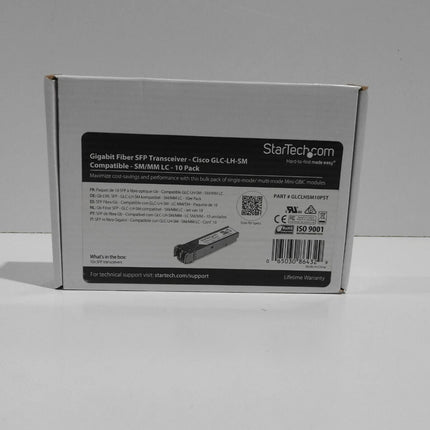 StarTech.com Cisco GLC-LH-SM Compatible - 10 Pack - Gigabit SFP - SFP Transceive