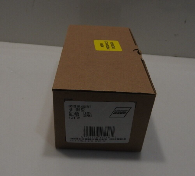 Schlage F59 GEO 622 Georgian Interior Knob with Deadbolt, Matte Black (Interior