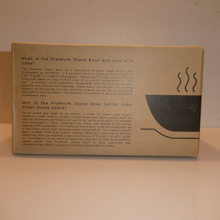 Crazy Korean Cooking Korean Stone Bowl (Dolsot), Sizzling Hot Pot for Bibimba...