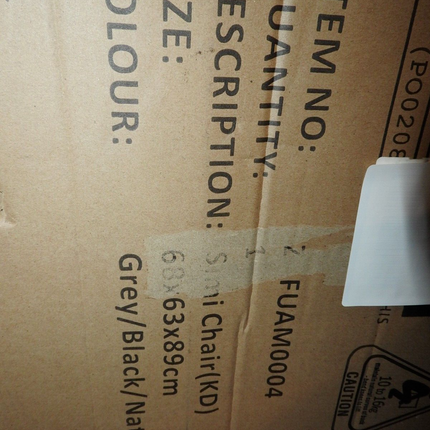 Amalfi Simi chair (KD) Modern Living Chair Seat, Grey, Black, Natural