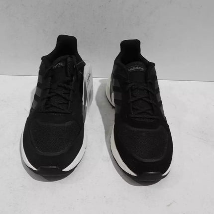 adidas 90S Valasion Women's Running Shoe, Core Black/Night Metallic/Grey, 8.5 US