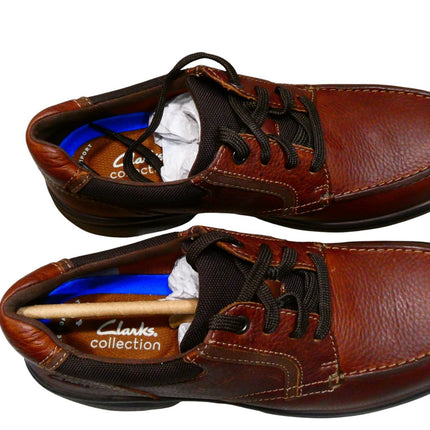 Clarks Men's Bradley Vibe Oxford, Tan Tumbled Leather, 9.5 US