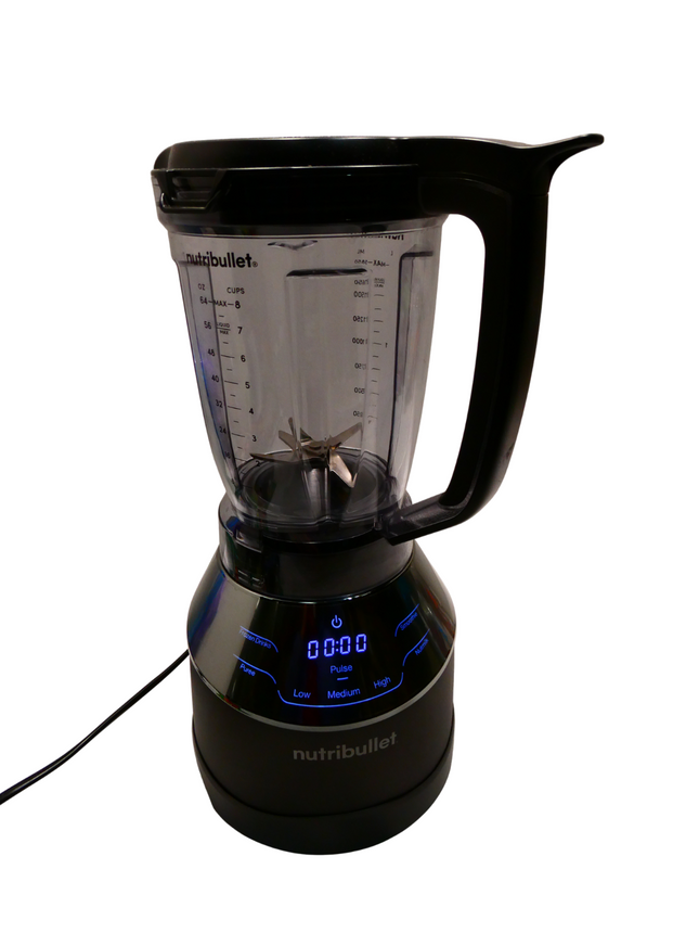 NutriBullet Smart Touch Triple Prep System Blender 1500W, Black, Full-sized Blen