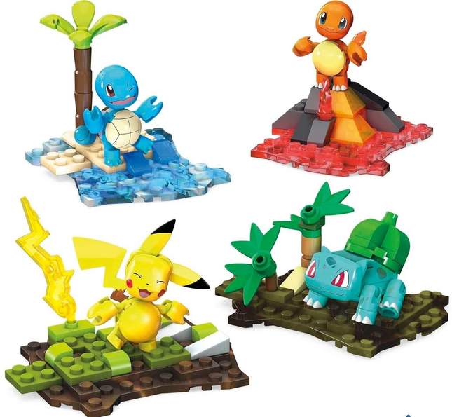 MEGA Pokémon Building Toys Set Kanto Region Team with 130 Pieces