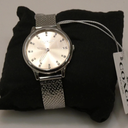 Coach Women's Chelsea 14504216 Qtz Basic Slim Watch, Carnation Gold Dial, 32mm