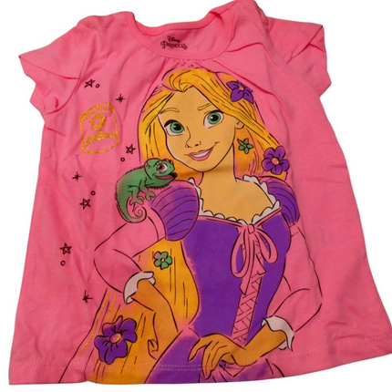 Disney Princess Moana Frozen Girls T-Shirt Tulle Mesh Skirt and Scrunchie 3 Piec