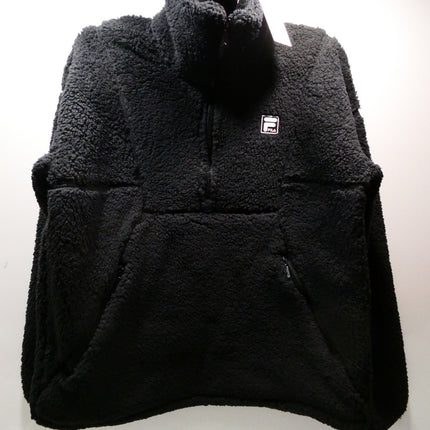 FILA Women's Monika Quarter Zip, Black, XX-Small