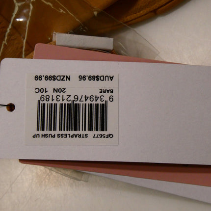 Calvin Klein Women's Strapless Push-Up Bra, Bare, 10C Beige