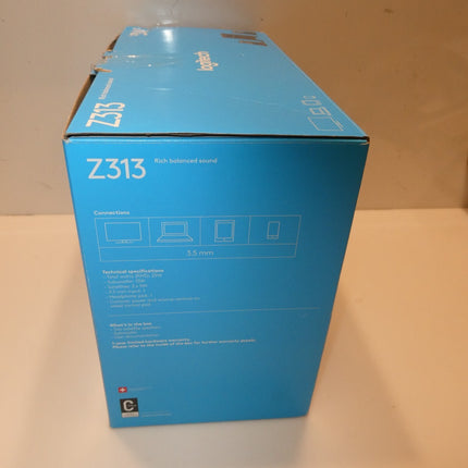 Logitech Z313 2.1 Channel Speaker System with Subwoofer - Black