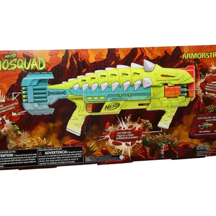 Nerf Dinosquad Armorstrike Dart Blaster, 8-Dart Rotating Drum, Drop Grip