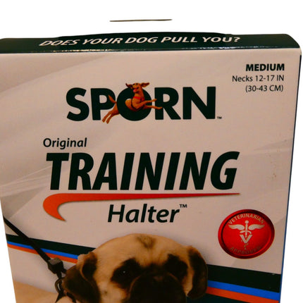 Sporn Original Training Dog Halter Black Medium , neck 30-43cm