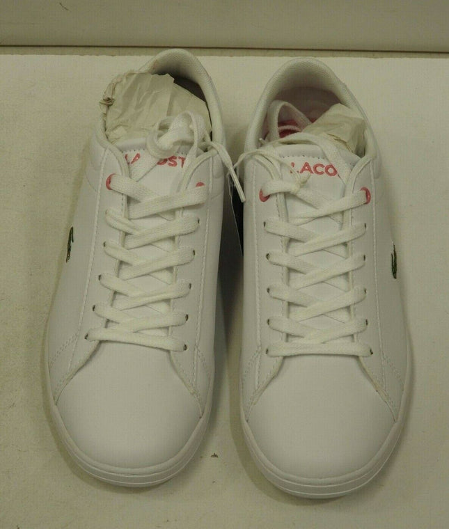Lacoste Carnaby Evo BL 2 White/Pink Synthetic Junior Trainers Shoes UK 5, US 6