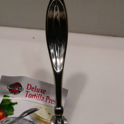 Norpro Cast Aluminum Tortilla Press, Stainless Steel, 6 inch