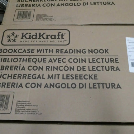 KidKraft Bookcase with Reading Nook Toy - White