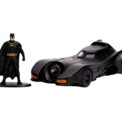 Jada Hollywood Rides 1989 Batman Batmobile & Figure 1:24 Diecast Model Car