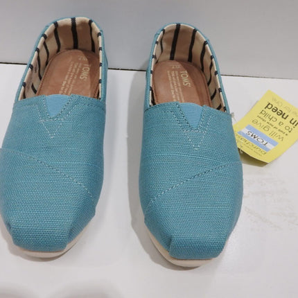 TOMS Women's Heritage Canvas Original, Marine Blue Heritage Canvas - 7 US