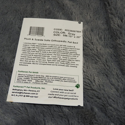 FurHaven Pet Dog Bed | Orthopedic Ultra Plush Sofa-Style Couch Pet Bed for Dogs 