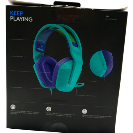 Logitech G335 Wired Gaming Headset - Mint
