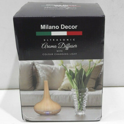 Milano Décor Ultrasonic Aroma Diffuser And Humidifier - Light Wood Grain