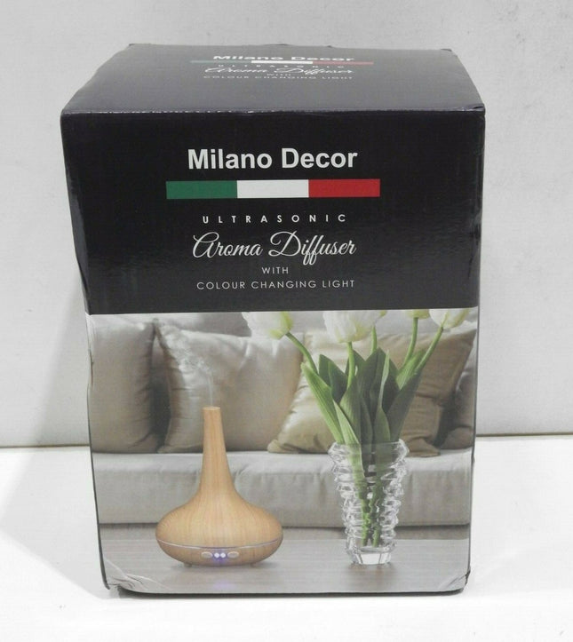 Milano Décor Ultrasonic Aroma Diffuser And Humidifier - Light Wood Grain
