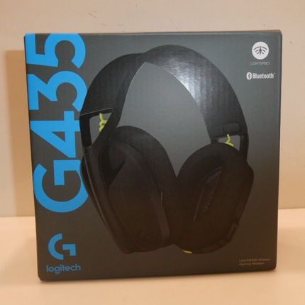 Logitech G435 LIGHTSPEED Wireless Gaming Headset (Black & Neon Yellow)