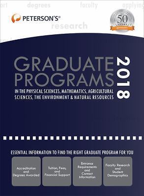 Graduate Programs in the Physical Sciences, Mathematics, Agricultural Sciences,